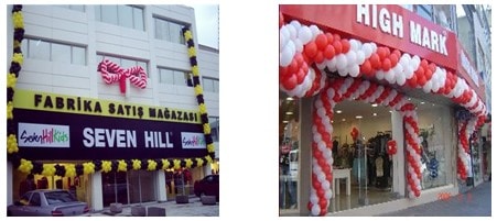 i�yeri a��l�� zincir balon s�slemesi